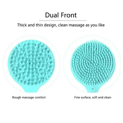 1pc Long Handle Soft Hair Bath Brush, Back Scrubber and Body Massage Brush for Shower - No Battery Required, Ball Brush, Bathroom Brushes